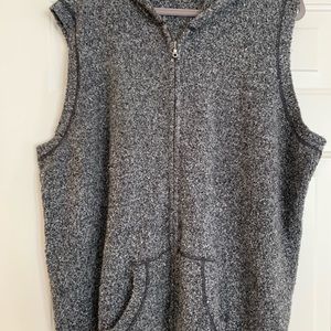 CJ Banks hooded sweater vest zip up